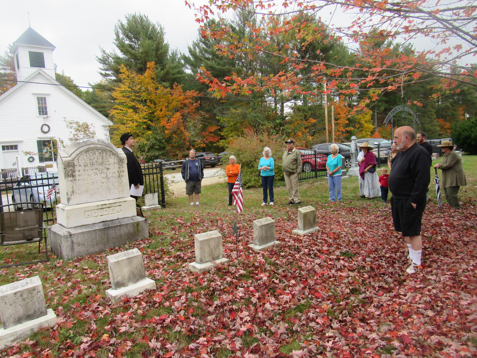 Derek Dorr, in character, recounts the life of ‘Professor’ Joe Holden