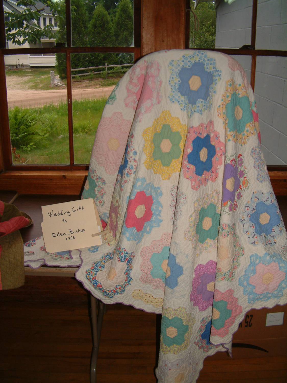 Ellen Bishop wedding-gift quilt, 1953.