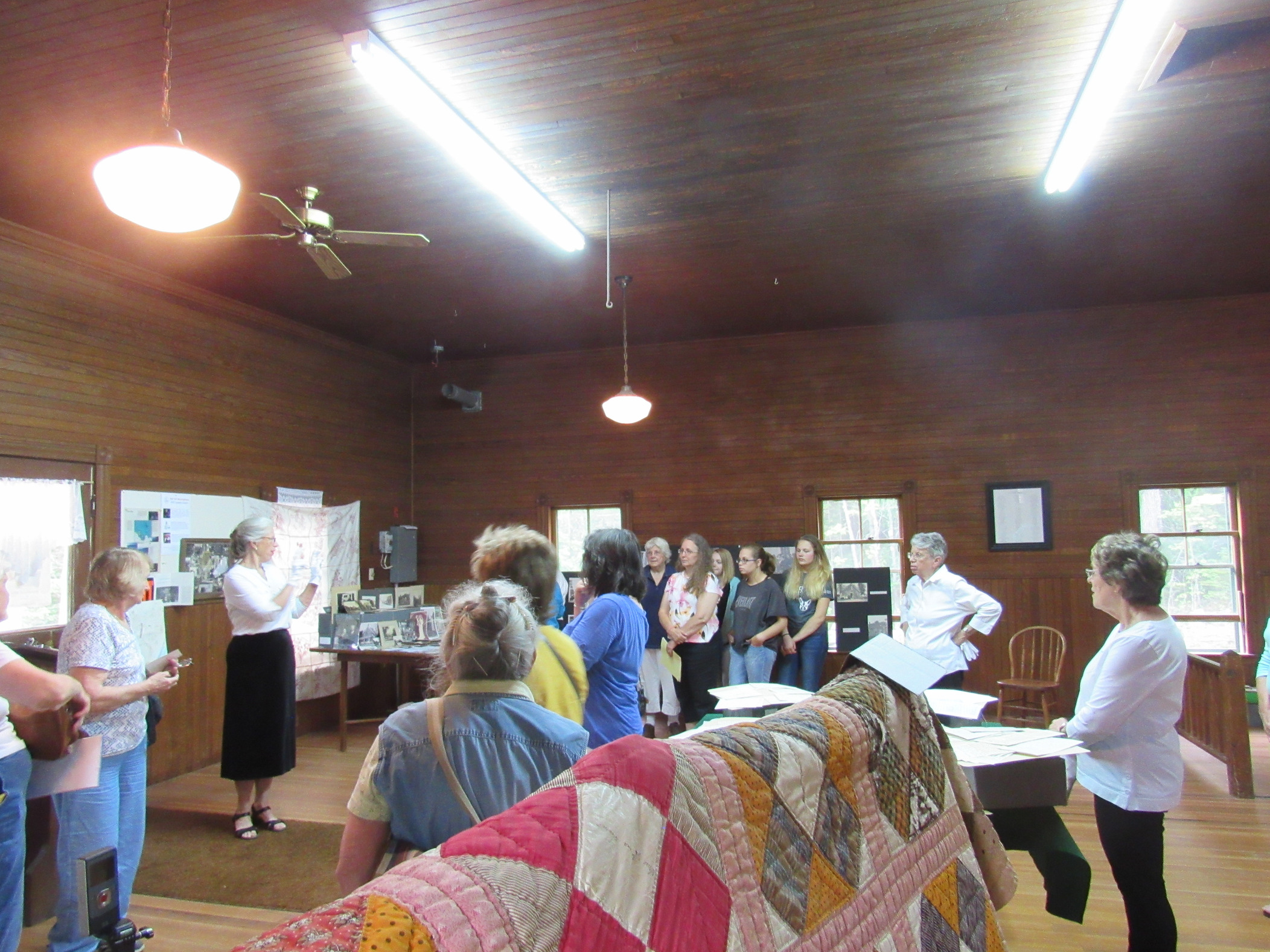 President Shirley Hamilton giving a short explanation of how we planned out our newest type of program