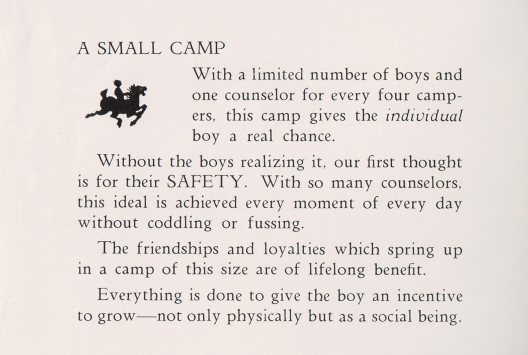 Great Oaks Camp, 1927