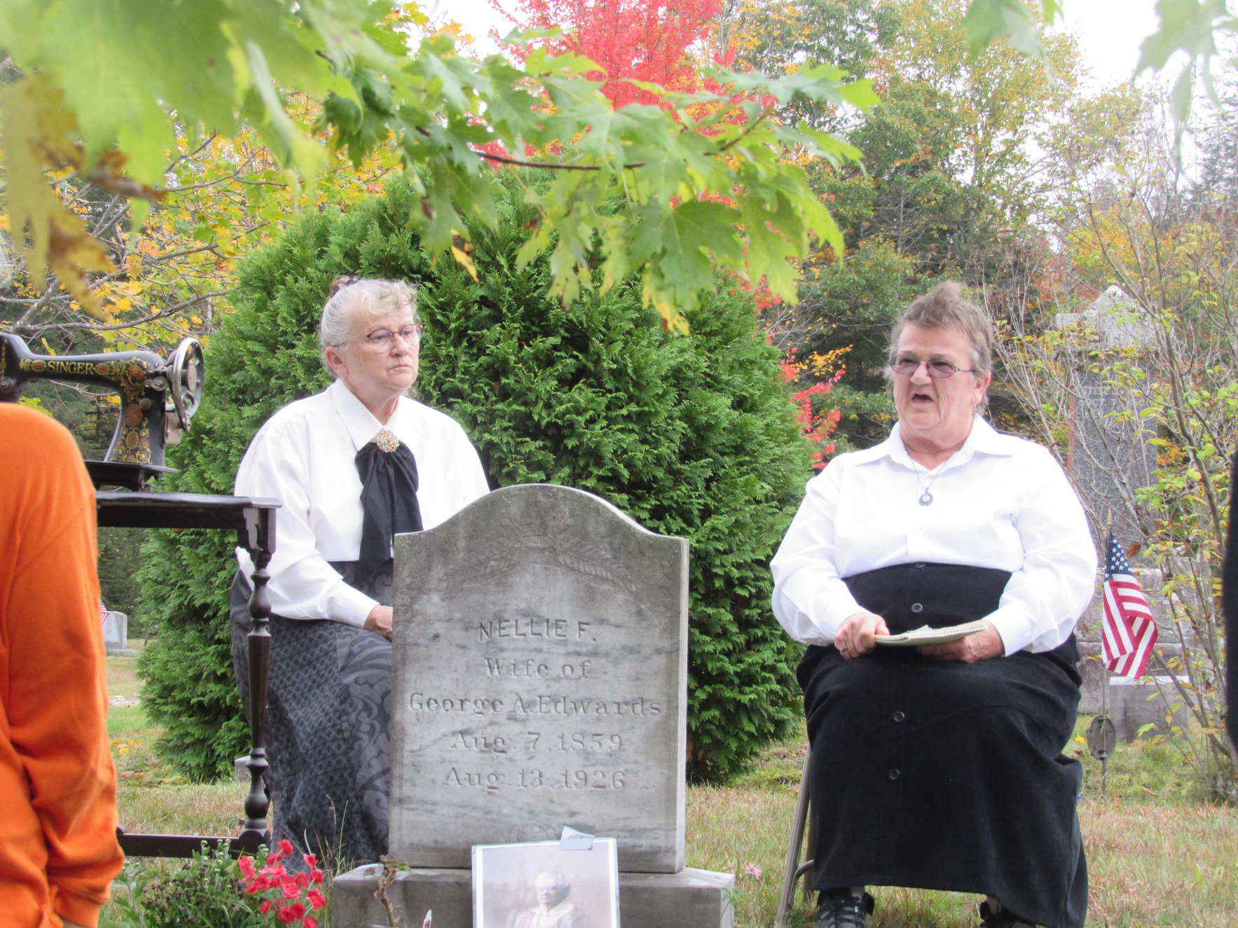 Terry Plummer and Pamela Hodenberg recall the life story of their great-grandmother, Nellie Edwards