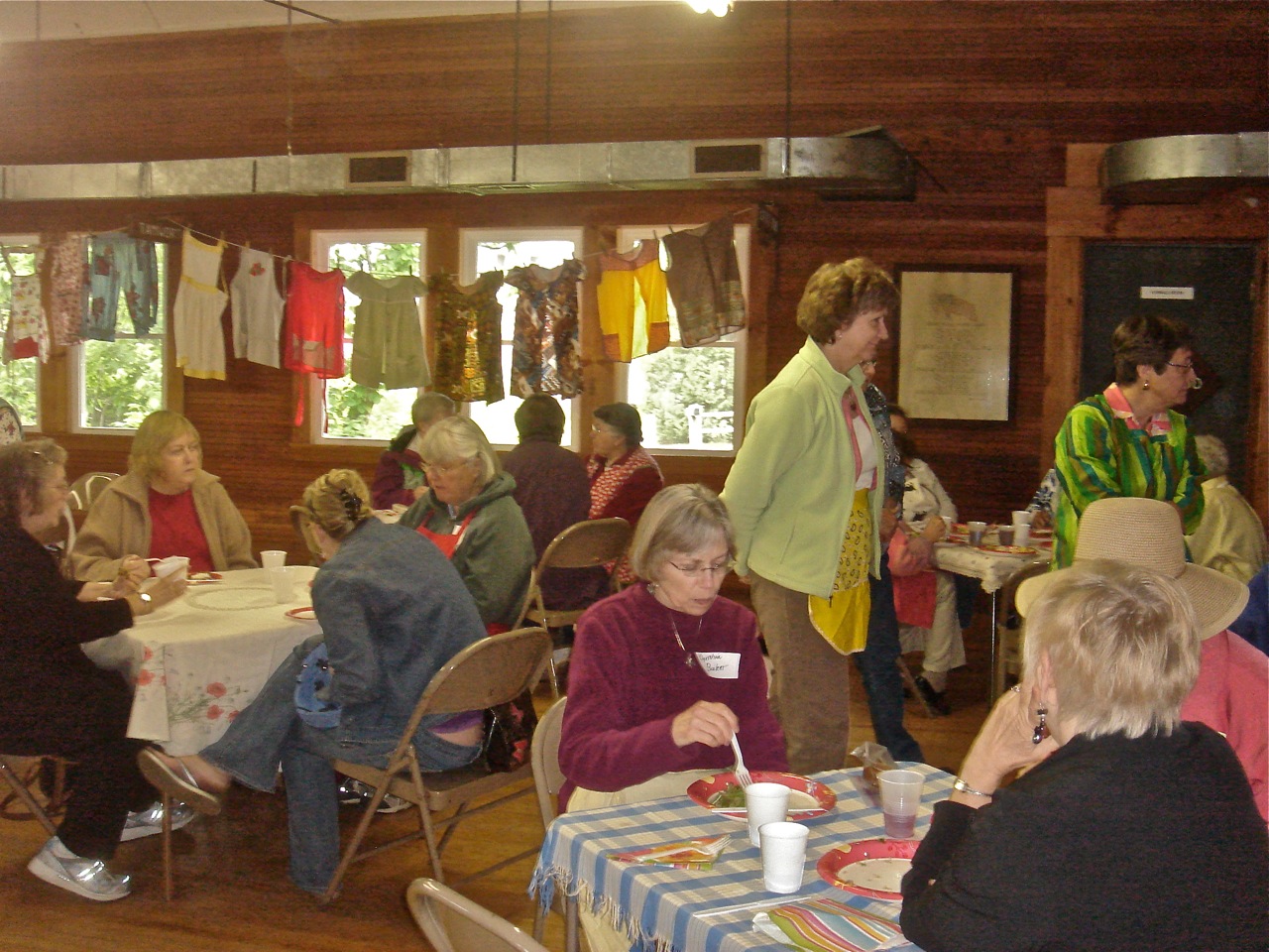 Apron Program, June 2012 Standing are Norma Salway and Dottie Adams
