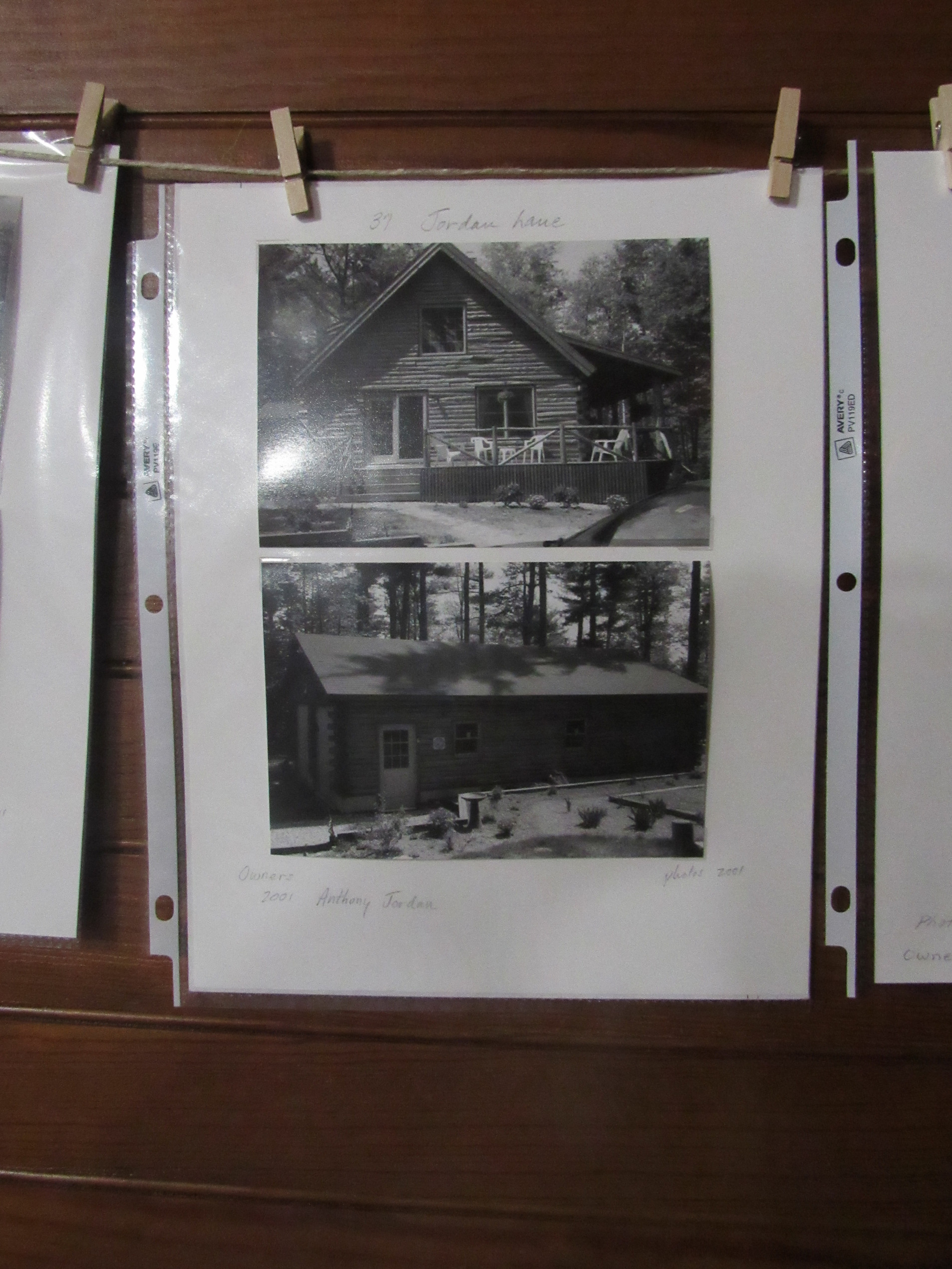 Photograph of Jordan Lane property photographs, labeled 2001.