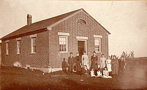 Bell Hill Schoolhouse, about 1900