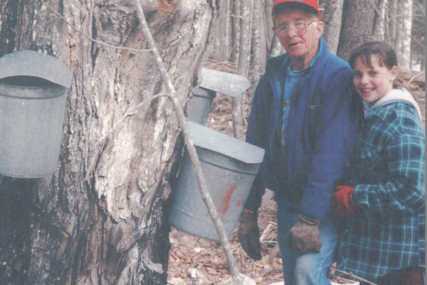 Don Johnstone and Kristin, about 2000 He lived on Bishop Road