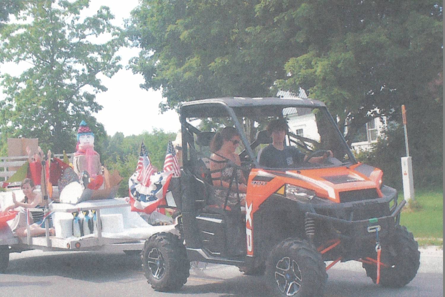 July 4, 2013 parade – Clare Powell and Brendan Bedell