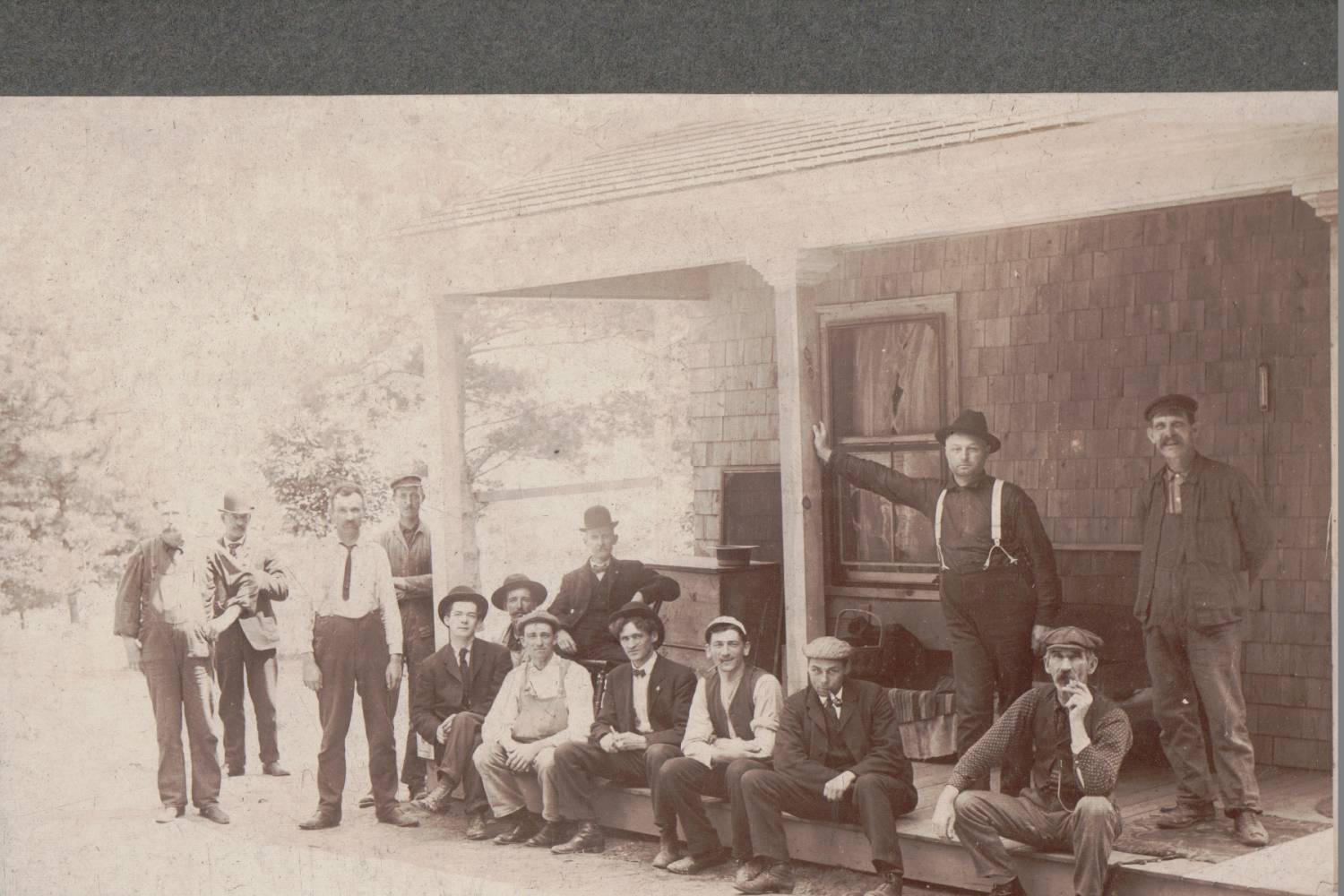 Workers at the East Otisfield corn shop