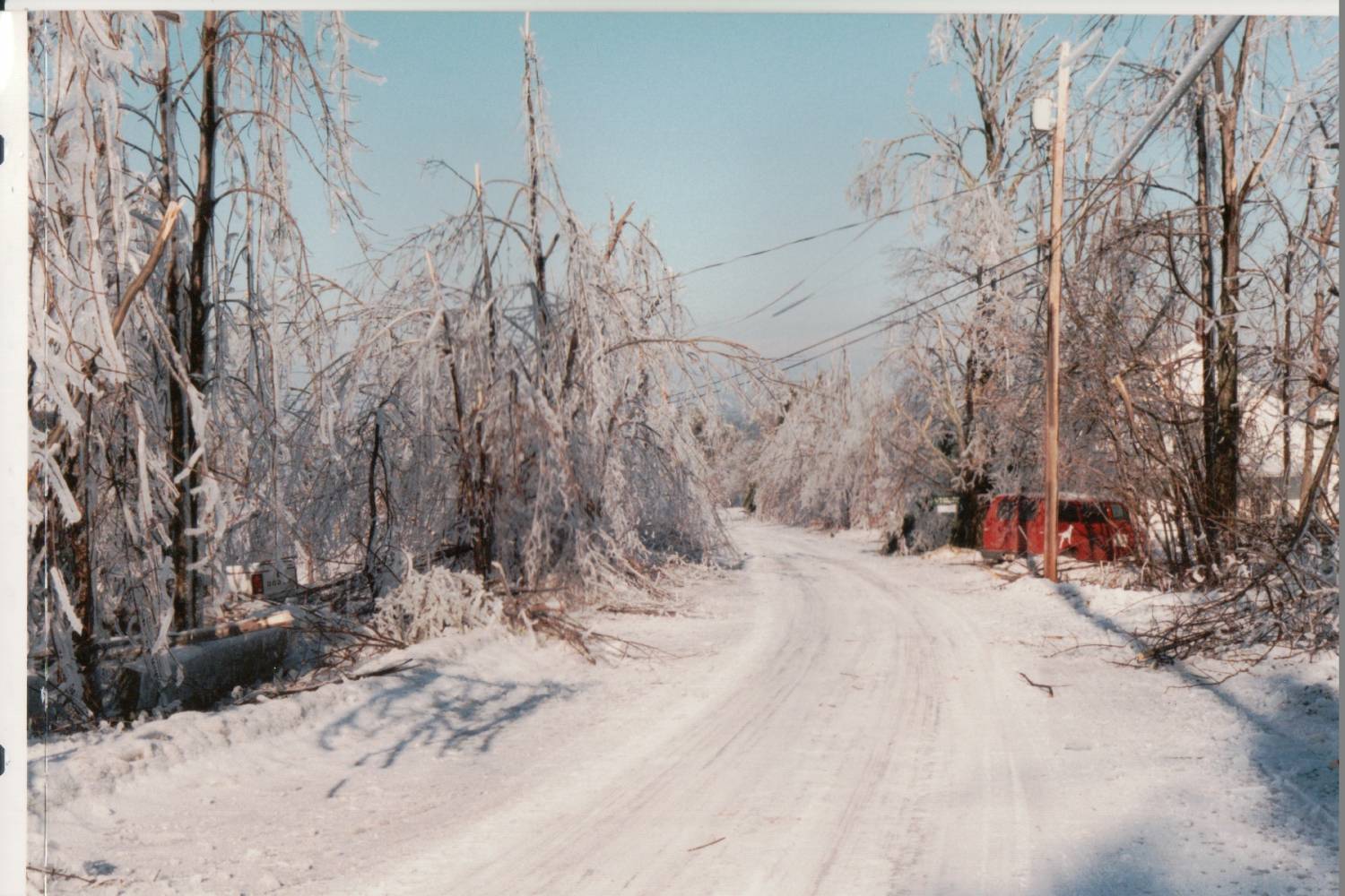 Ice storm 1998, Scribner Hill, photos by Mike Delehanty