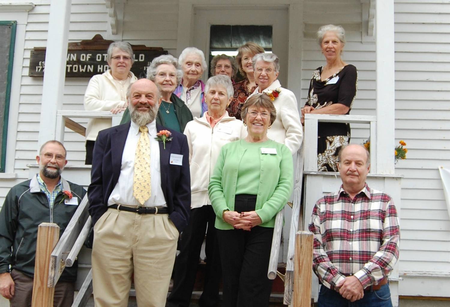 OHS Officers and guests, archives dedication, Oct 2013
