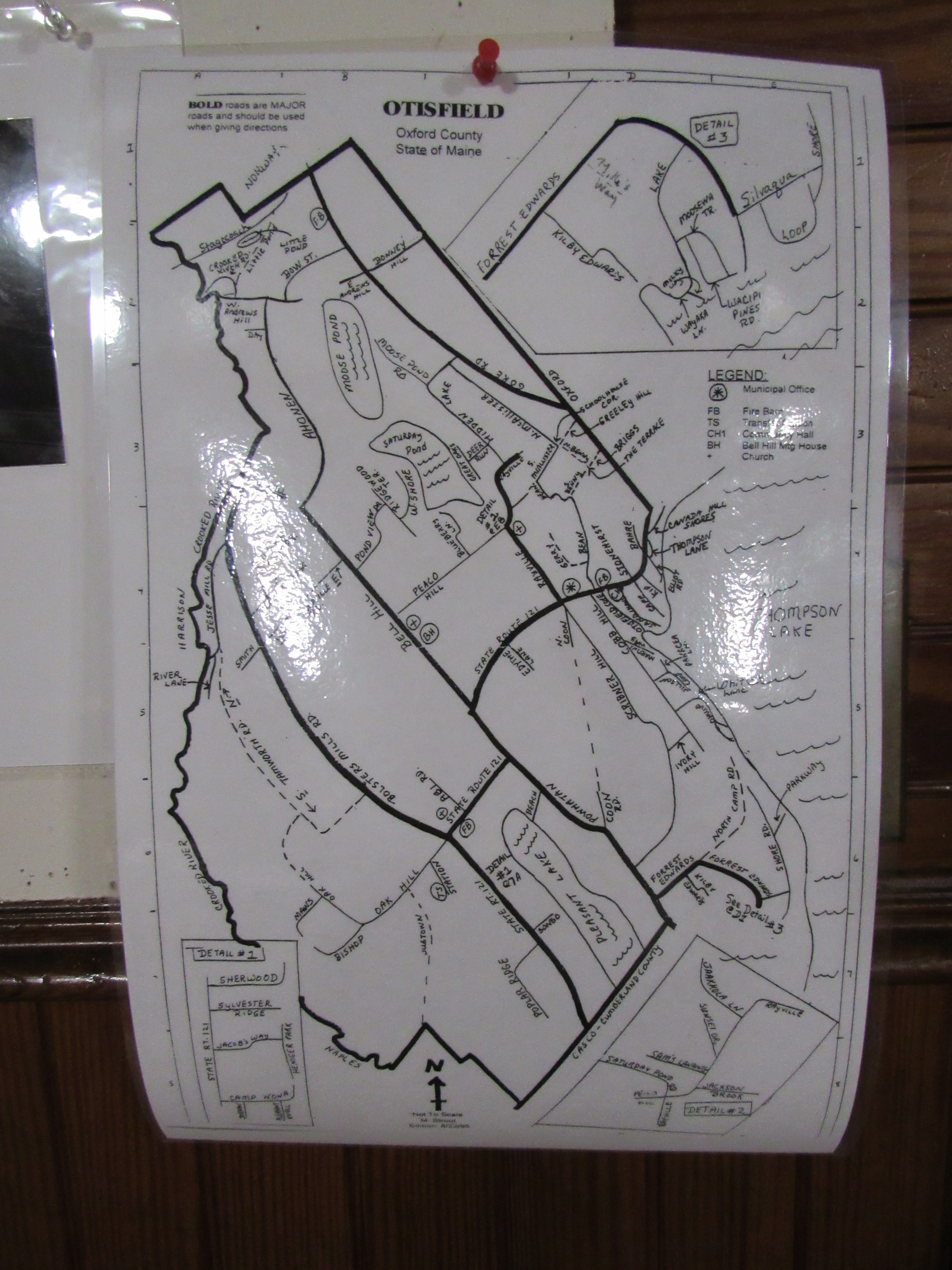 Map of Otisfield on display