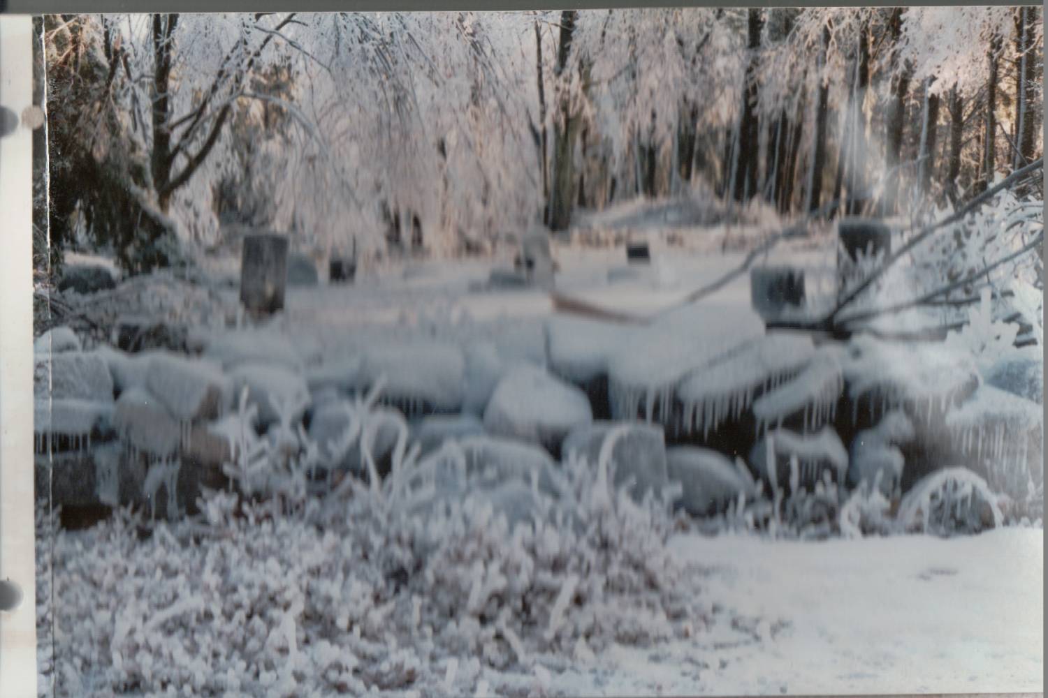 Ice storm 1998, Scribner Hill, photos by Mike Delehanty