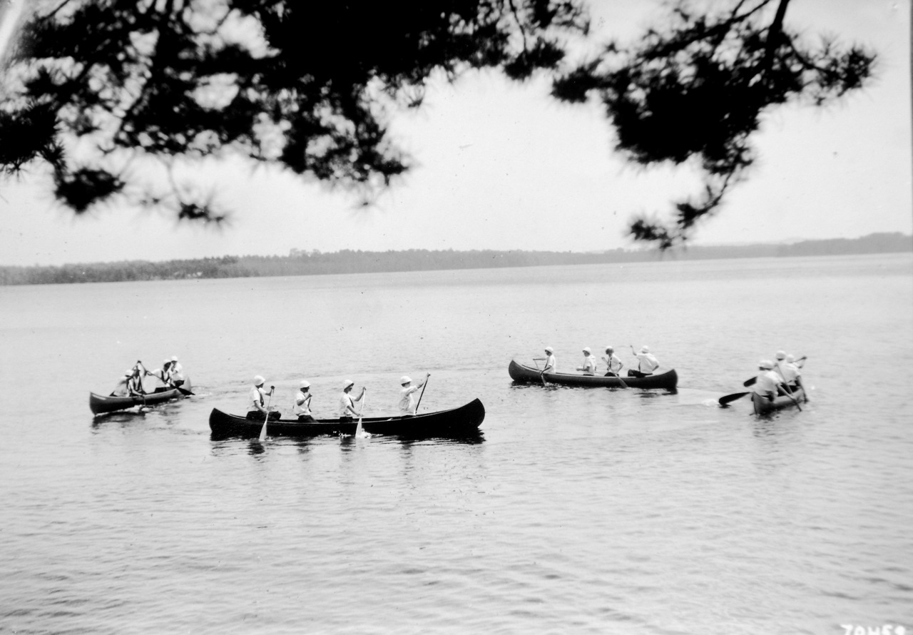 Camp Ohuivo, an early girls’ camp on Thompson Lake established by Mary North