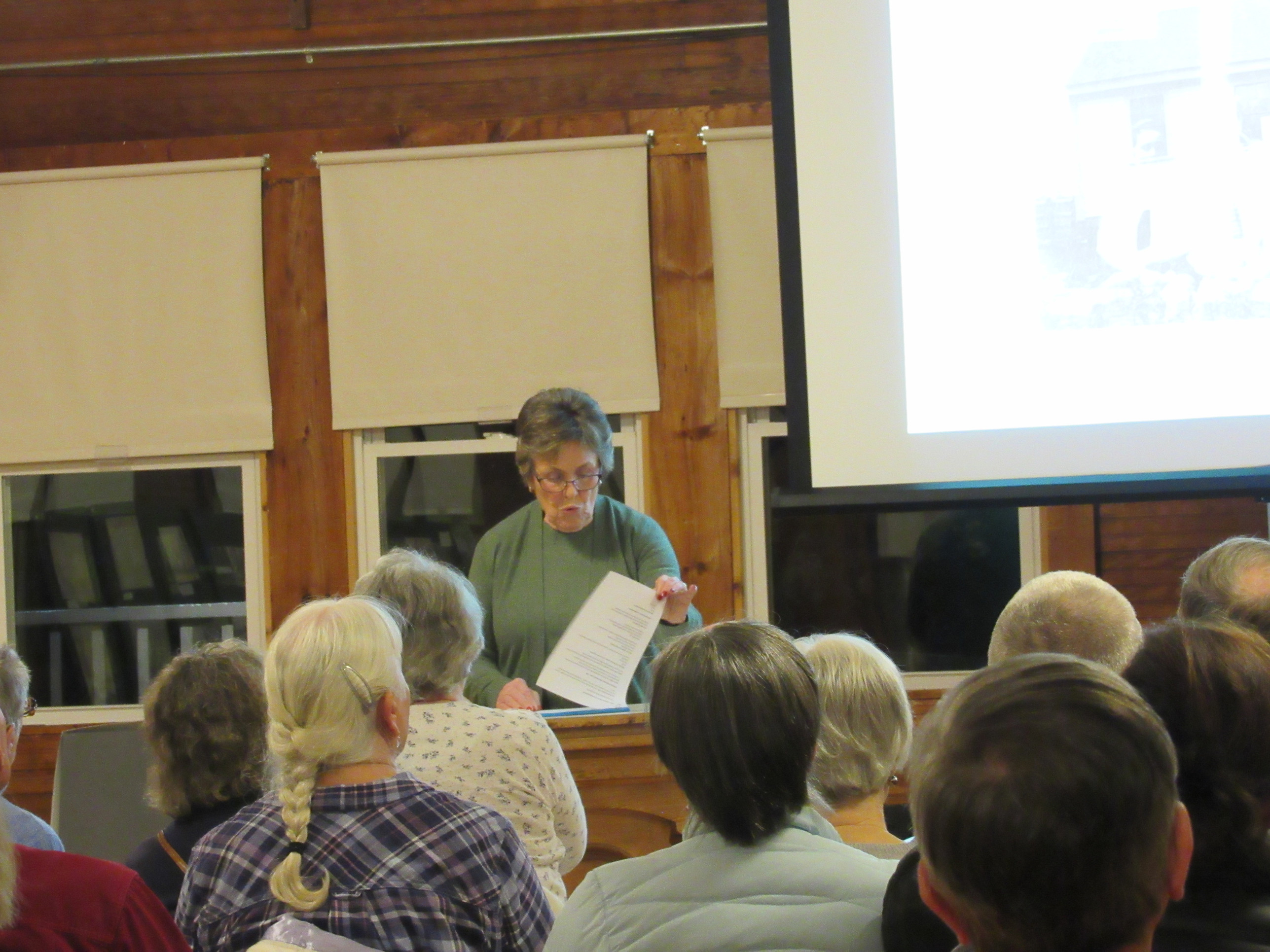 Presentation about local school history