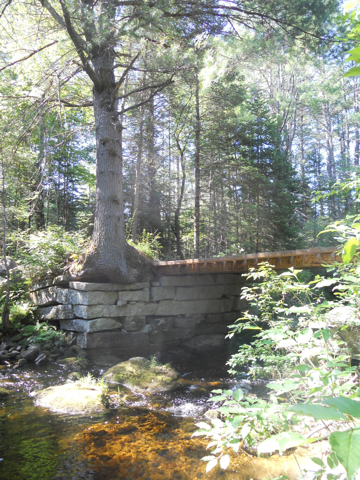Smith Brook bridge on Jugtown Road, July 2012
