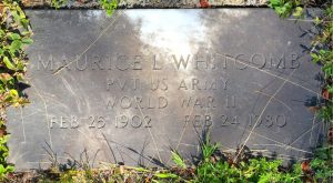 Maurice Whitcomb’s grave in Elmwood Cemetery Maurice Whitcomb’s grave in Elmwood Cemetery