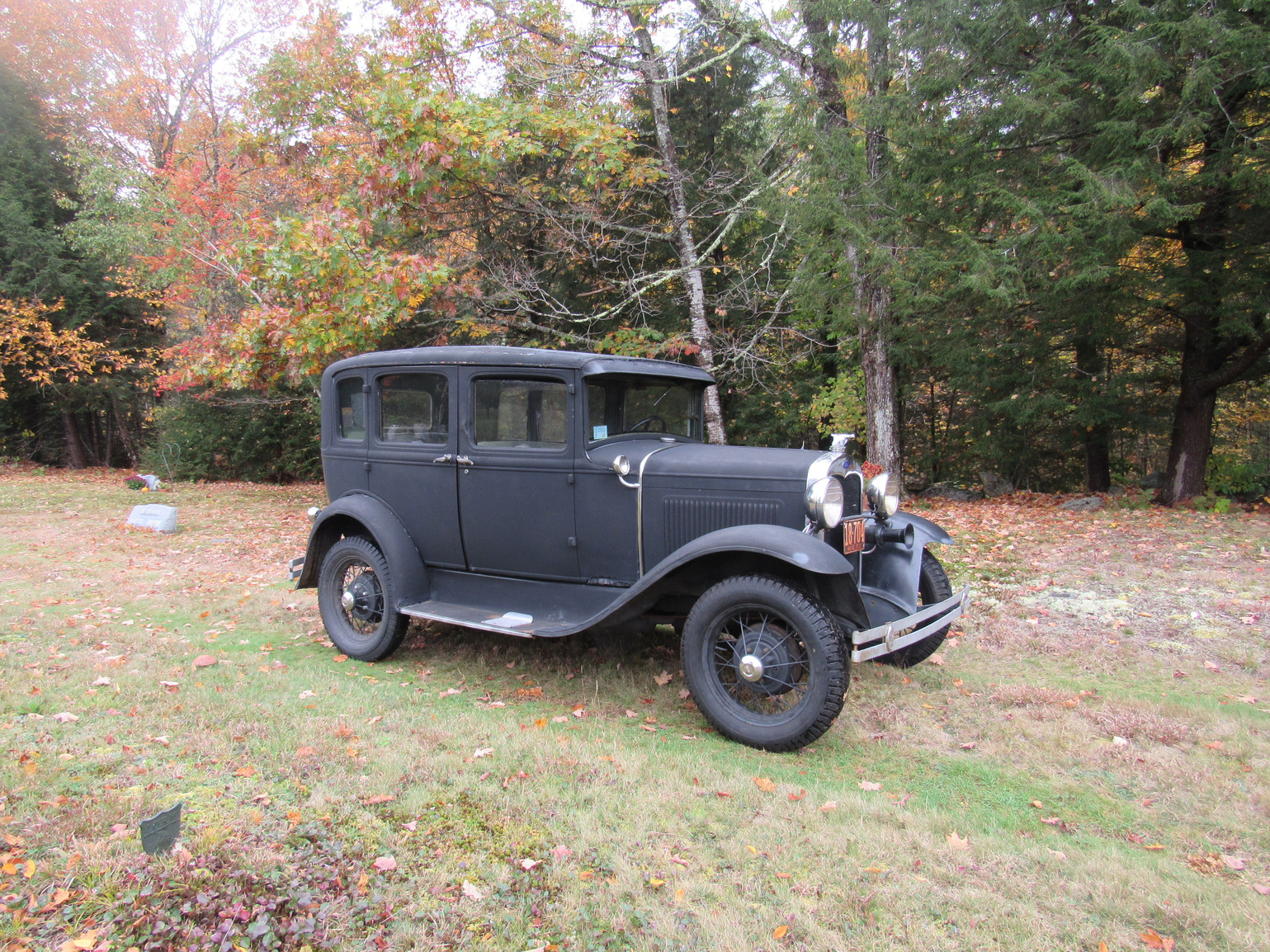 A Model A Ford, on loan from Lenny Adler