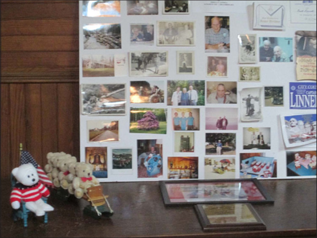 Quentin Henderson’s photo display at OHS Program on Orrell Linnell. Nov. 2014