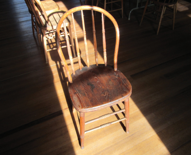 A bow-backed Windsor chair of the kind sought for the Old Town House.