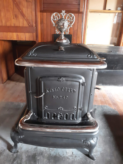 Our new, beautiful stove installed at the Town House