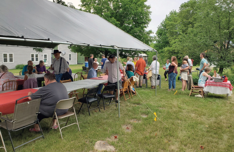 Our guests that joined us on a beautiful July afternoon for Strawberry Shortcake and a presentation on Algernon Scribner